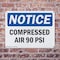 Signmission Compressed Air 90 PSI, 14 in W x Rectangle, Plastic OS-2PACK-NS-P-1014-L-10741 - alternate 2